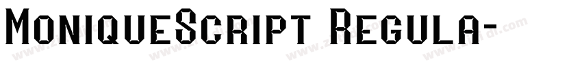 MoniqueScript Regula字体转换